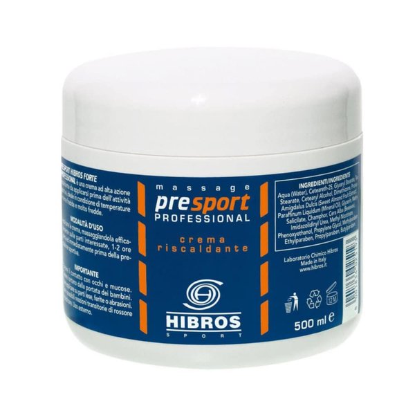 HIBROS Sport PreSport Medium Professional Warming Cream, 500ml