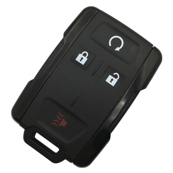 Replacement Key Fob Shell Case for 4 Buttons Chevy Silverado Colorado GMC Canyon Sierra 2014 2015 2016 2017 2018 2019 2020 2021 Keyless Entry Remote Car Key Fob Cover Casing (Black)