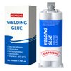 VICPRICME Metal Glue,1.76oz 2 Part Epoxy ab Glue Heary Duty Weld ，The Strongest Glue All Purpose Repair for Metal Plastic Steel Ceramics Fiberglass Car Automotive for Body Filler Putty
