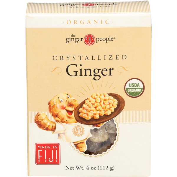 The Ginger People Organic Crystallized Ginger, 4 Ounce Boxes (Pack of 6)