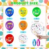 50 Pcs 100 Days of School Balloons Decoration 100 Days of School Decorations Happy 100th Day School Balloons 100th Day Latex Confetti Balloons for Kids Students School Party Supplies
