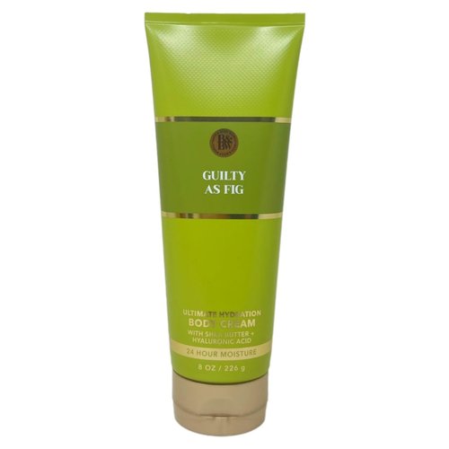 Bath & Body Works Guilty As Fig 2 Pack Ultimate Hydration Body Cream Bundle with a Natural Oats Bar Soap - Full Size