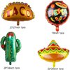 Mexican Fiesta Balloon Party Decorations 132pcs Fiesta Balloon Arch Garland Kit Llama Cactus Sombrero Balloons for Cinco De Mayo Loteria Taco Twosday Mexican Fiesta Decorations Party Supplies