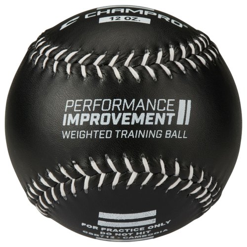 Champro Training Softball, Package (Black, 12-Inch/12-Ounce)