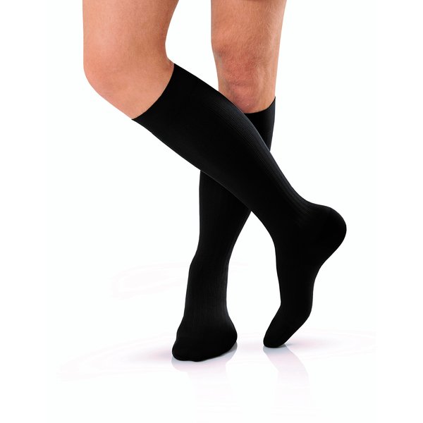 JOBST for Men Knee High Closed Toe Compression Stockings, High Quality, Extra Firm Legware for All Day Comfort for Males, with Odor Control Technology, Compression Class- 30-51