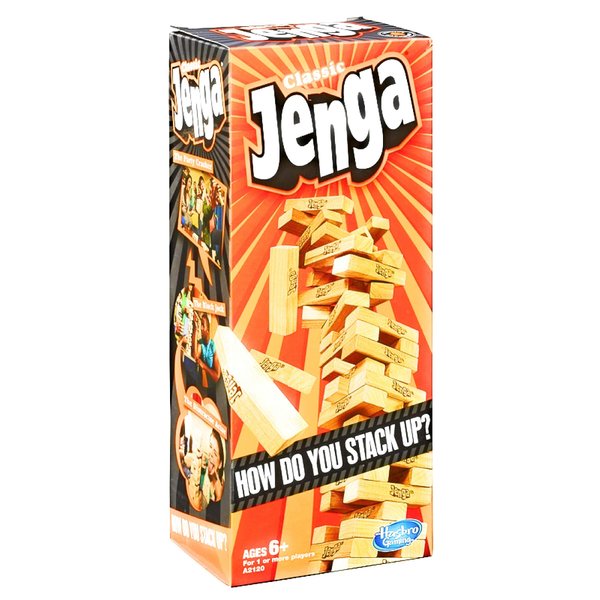 Hasbro Jenga Classic | Block Stacking Game for 1 or More Players
