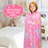 BORORO Glow in The Dark Blanket Castle Pink Blanket Birthday Gifts for Toddler Kids Girls Blankets