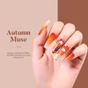 AIMEILI Soak Off U V LED Fall Gel Nail Polish Set for Halloween Nail Art Gifts, Wine Brown Neutral Gel Nail Polish Set Of 12pcs X 8ml - Kit Set 4