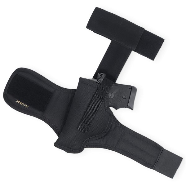 Ankle Concealed Carry Gun Holster - by Houston - Fits: Glock 42, Bersa 380, Ruger LC9, Diamond Back 9mm, Sig Sauer P238 P938, 1911 3", SCCY, Kahr 9 - Concealed and Comfortable to use (68D) (Left)