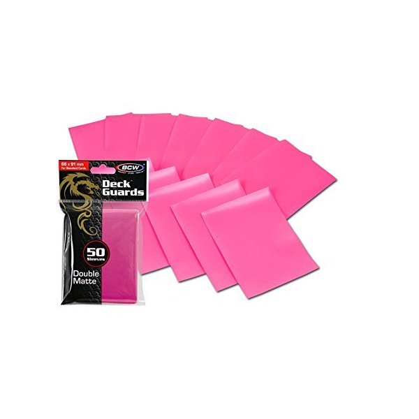 600 Pink Double Matte Deck Guard Card Sleeves - Ultra Protectors - MTG - YU-GI-OH!