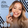 Elite Pro Beauty Chiseled Sponge Trio, Makeup Sponge Set for Flawless Application, Blue