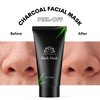 White Naturals Charcoal Black Face Mask, Peel-Off Facial Mask For Deep Cleansing, Clear & Smooth Skin, Remove Blackheads, 2 oz