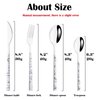 BRIIEC 24Pcs White Imitation Marble Pattern Handle Flatware Silverware Set, Stainless Steel Cutlery Set for 6, Square Handle Eating Utensils, Mirror Polished for Home Kitchen Bar Restaurant