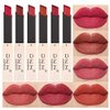 evpct DNM 6Pcs Red Silky Velvet Matte Lipstick Set for Women Permanent Long Lasting 24 Hours Color Stay Maroon Lipstick Waterproof lip crayon