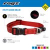 Rogz Utility Small 3/8-Inch Reflective Nitelife Dog Collar, Orange