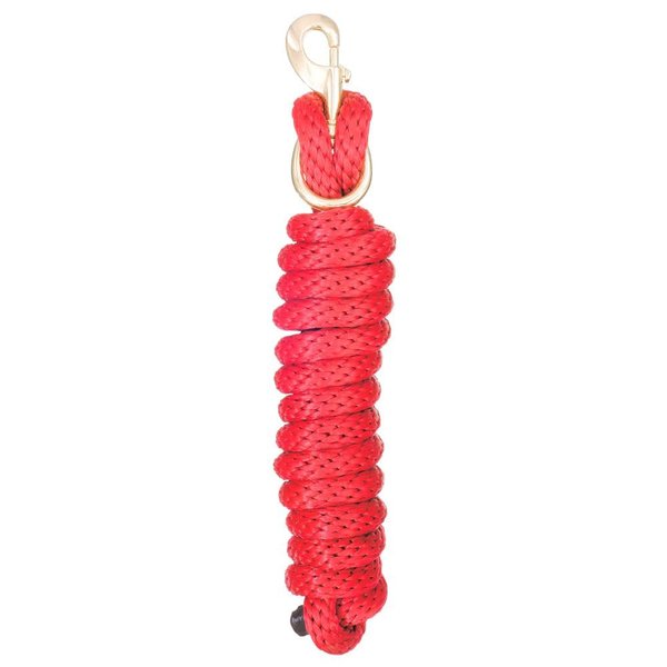 Tough 1 Tough-1 Poly Lead with Replaceable Bolt Snap, Red, 8 1/2ft