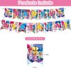 ELZEM Shimmer and Shine Party Decorations,Girl Birthday Party Supplies Includes Banner- Cake Topper - 12 Cupcake Toppers - 18 Balloons, Blue