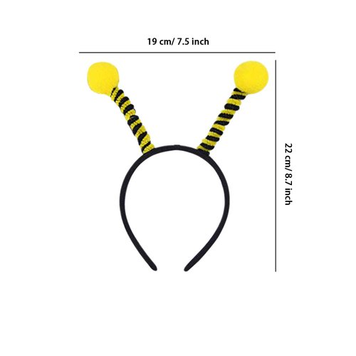 Trounistro 10 Pack Bee Tentacle Headbands Bee Hair Bands Hair Hoop for Women Girls Halloween Christmas Party Supplies