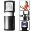 Small-Magnifying-Glass with LED-Light 3X Lighted-Pocket EasY Magnifier -Hand Held Lighted Magnify Glasses for Close Work Reading Books Pill Bottles; Mini Lens for Visually Impaired A Low Vision Aid
