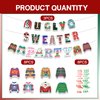 Christmas Ugly Sweater Party Decorations - Include Hanging Banner Hanging Swirl Ugly Sweater Christmas Party Supplies for Christmas Holiday Xmas Tacky Sweater Party