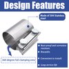 Dianrui 2PCS 1.75" Butt Joint Stainless Stee Clamp Band,1.75 inch Universal Widening Clamp Fit for Exhaust System, Muffler K-H-031-45