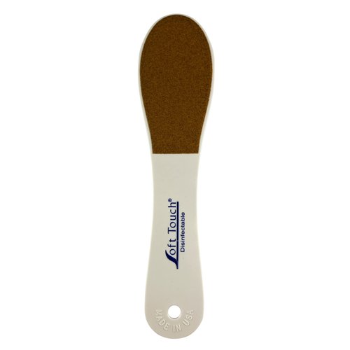 Soft Touch Grinder Foot File, Callus Remover, Heel Scraper, Disinfectable/Washable, Double-Sided – 80/100 Grit, Black/Gold, Pedicure Tool