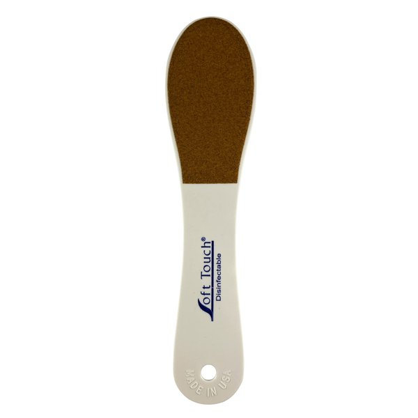 Soft Touch Grinder Foot File, Callus Remover, Heel Scraper, Disinfectable/Washable, Double-Sided – 80/100 Grit, Black/Gold, Pedicure Tool