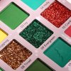 DE'LANCI Christmas Makeup Palette,18 Colors Highly Pigmented Multichrome Red Green Eyeshadow Pallet,Matte Shimmer Eye Shadow, Red Green Gold Fine Pressed Glitter Shades for Face Body | Grinch Makeup