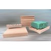 2 Pack Elevation Alder Natural Wood Soap Dish, 100% Handcrafted in the USA, Makes Soap Last 2X Longer, Soap Bar Holder for Kitchen or Bathroom