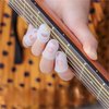 50pcs Guitar Silicone Finger Protector,Fingertip Protection Covers Caps in 5 Sizes for Beginner Playing Electric Guitar and 10 Guitar Picks