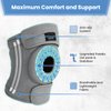 Modvel Knee Brace with Side Stabilizers | FSA or HSA eligible | Patella Gel Pads Knee Support Braces for Knee Pain, Meniscus Tear,ACL,MCL,Arthritis, Joint Pain Relief,Injury Recovery. (XXL Grey)