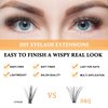 Lash Clusters 30D 40D-C-12-18MIX B&Q LASH Individual Lashes 280 Clusters False Eyelash 9-16MIX DIY Eyelash Extensions at Home (30D 40D,C-12-18MIX)