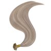Full Shine Utip Hair Extensions Keratin Human Hair Extensions Fusion Hair Extensions Real Human Hair Prebonded Hair 20Inch Color 18 Ash Blonde Highlighted 613 Bleach Blonde Remy Hair 50g 50s Natural