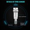 AULINK 4PCS Tire Pressure Monitoring System (TPMS) Sensor Valve STEM Repair Kit Tire Pressure Sensor Valve Stem