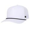 ANKOR Ultra Performance Water-Resistant UPF 50 Golf Rope Hat | Boat | Beach | Lake | Workout | Everyday | Men and Women White