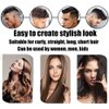 Boar Bristle Hair Brush Paddle Detangling Brush and Comb Set for Curly Fine Wavy Natural Tangled Hair, Anti-frizz Styling Hairbrush Comb for Women Men, Boar Nylon Bristle Cushioned Brush