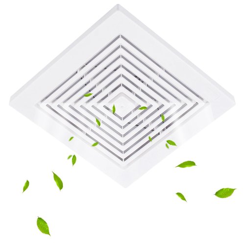 WKZO BP46 BP90 Bathroom Ceiling Fan Grille with Springs Replacement Parts for Square Ceiling or Wall-Mount Exhaust Fan Fits Models 663 670 671 675 688 689 Ventilation Fan -Plastic Cover White