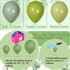 Green Balloons Arch Garland, Scmdoti Moon Green Balloons Different Sizes 18 12 10 5 Inches, Green Balloon Garland for Birthday Baby Shower Bridal Shower Wedding Jungle Party Decorations(Moon Green)