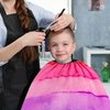 Rainbow Waterproof Haircut Cape for Adults & Kids Professional Barber Cape with Adjustable Snap Closure 51"x55"