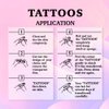 JCTATO 12 Designs Temporary Tattoo Heartbeat Tattoo Women Adults Valentines Day Party Favors Heart Face Sleeve Heartbeat Fake Tattoos Body Art Satickers