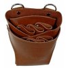 Kissaki Brown Genuine Leather Hair Scissors Holster Hairstylists Cosmetologist Tool Pouch