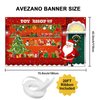 Avezano Christmas Photography Backdrop Banner Santa's Toy Shop Background Toy Store Santa Workshop Party Decoration Xmas Party Holiday Party Supplies 70.8x43.3