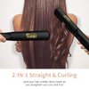 Berta Professional Digital Anti Static Ceramic Hair Straightener Straightening Flat Iron With LED Display Ceramic Tourmaline 1 Inch Plate