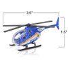 ArtCreativity Diecast Helicopters - Pack of 4 - Police, Fire Engine, EMS, and Military Diecast Toy Choppers with Spinning Propellers, Birthday Party Favors for Boys and Girls