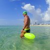 New Wave Swim Bubble for Open Water Swimmers and Triathletes - Be Bright, Be Seen & Be Safer with New Wave While Swimming Outdoors with This Safety Swim Buoy Tow Float (Fluo Green)