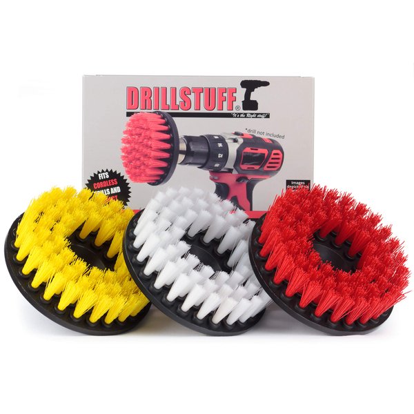 Cleaning Supplies - Drill Brush - Leather Cleaner - Shower Door - Upholstery - Carpet - Bathroom Accessories - Shower Cleaner - Bathtub - Tile - Outdoor - Scrub Brush - Garden - Bird Bath - Granite