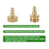Litorange Lead-Free Brass Winterize Sprinkler Systems: Air Compressor Hose Water Faucet Blow Out Adapter Fitting For RV, Travel Trailer, Boat & Camper（a couple）