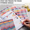Clever Fox Planner Fitness Stickers Set - Monthly, Weekly & Daily Planner Stickers 16 Sheets Set of 841+ Unique Stickers (Fitness & Nutrition)