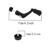 COMOK Black Plastic Replacement Nonslip Rotary Power Handle for Fishing Spinning Reel Replacement Handle Grip 4Pcs