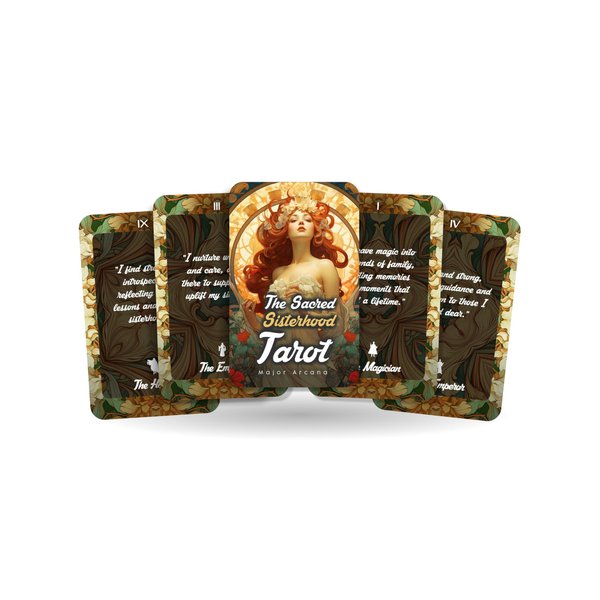 The Sacred Sisterhood Tarot - Where Bonds Meet The Beyond - Tarot Affirmation for a Sister - Divination Tools - Tarot Cards